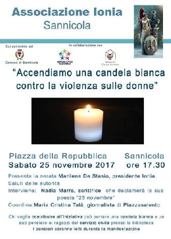 Accendiamo una candela bianca