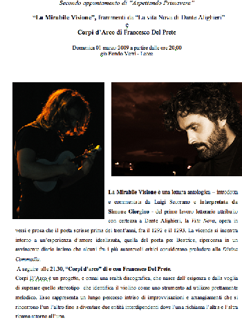 Spettacolo al Fondo Verri