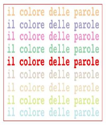 Il colore delle parole