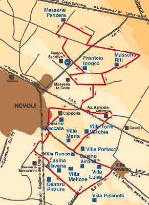 Mappa itinerario