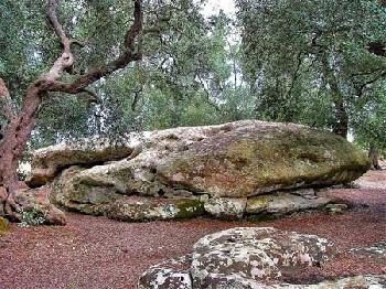 Masso detto "Letto della Vecchia", antica ara pagana.