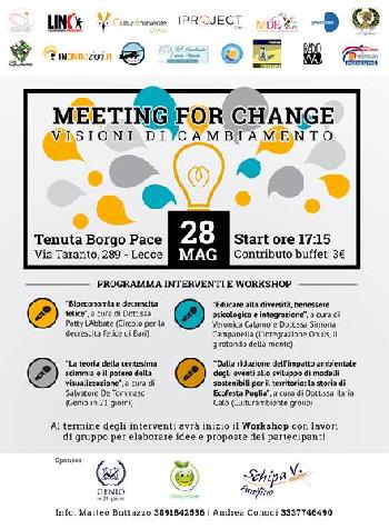Meeting for change - Visioni di cambiamento