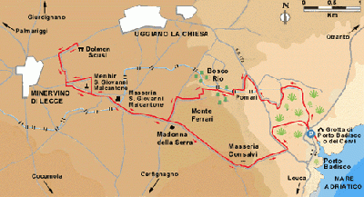Mappa Serra di Porto Badisco