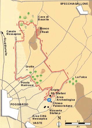 Mappa Serra di Poggiardo