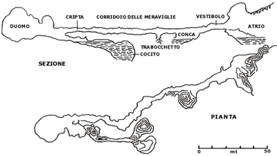 Mappa Grotta Zinzulusa