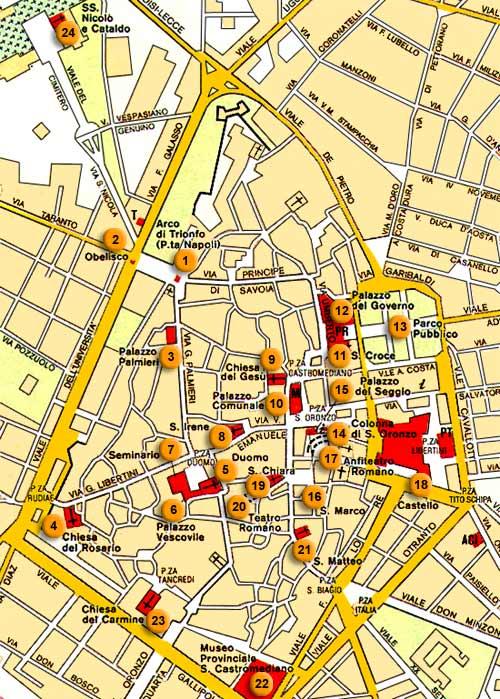Cartina di Lecce