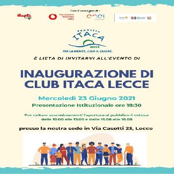 Club Itaca Lecce: l'inaugurazione
