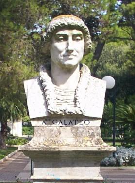 Busto del Galateo nella Villa Comunale di Lecce